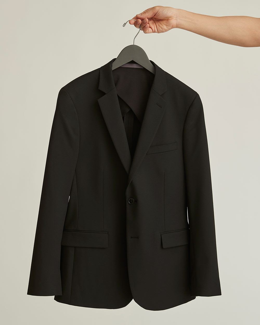 Black Slim Fit E-Tech Blazer