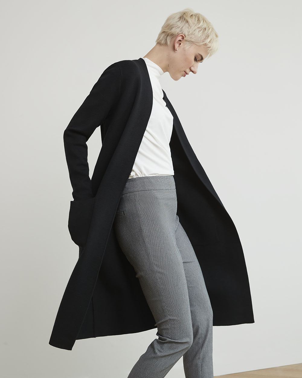 Black and White High-Rise City Legging Pant