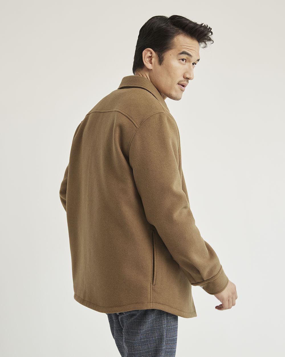 Solid Wool Overshirt