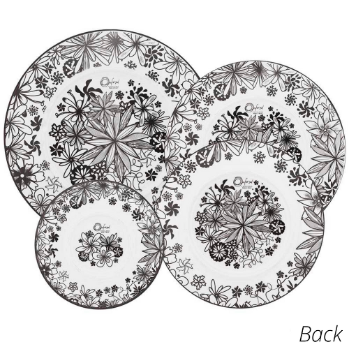 Oxford Coup Black Forest 20 Pieces Dinnerware Set Service for 4