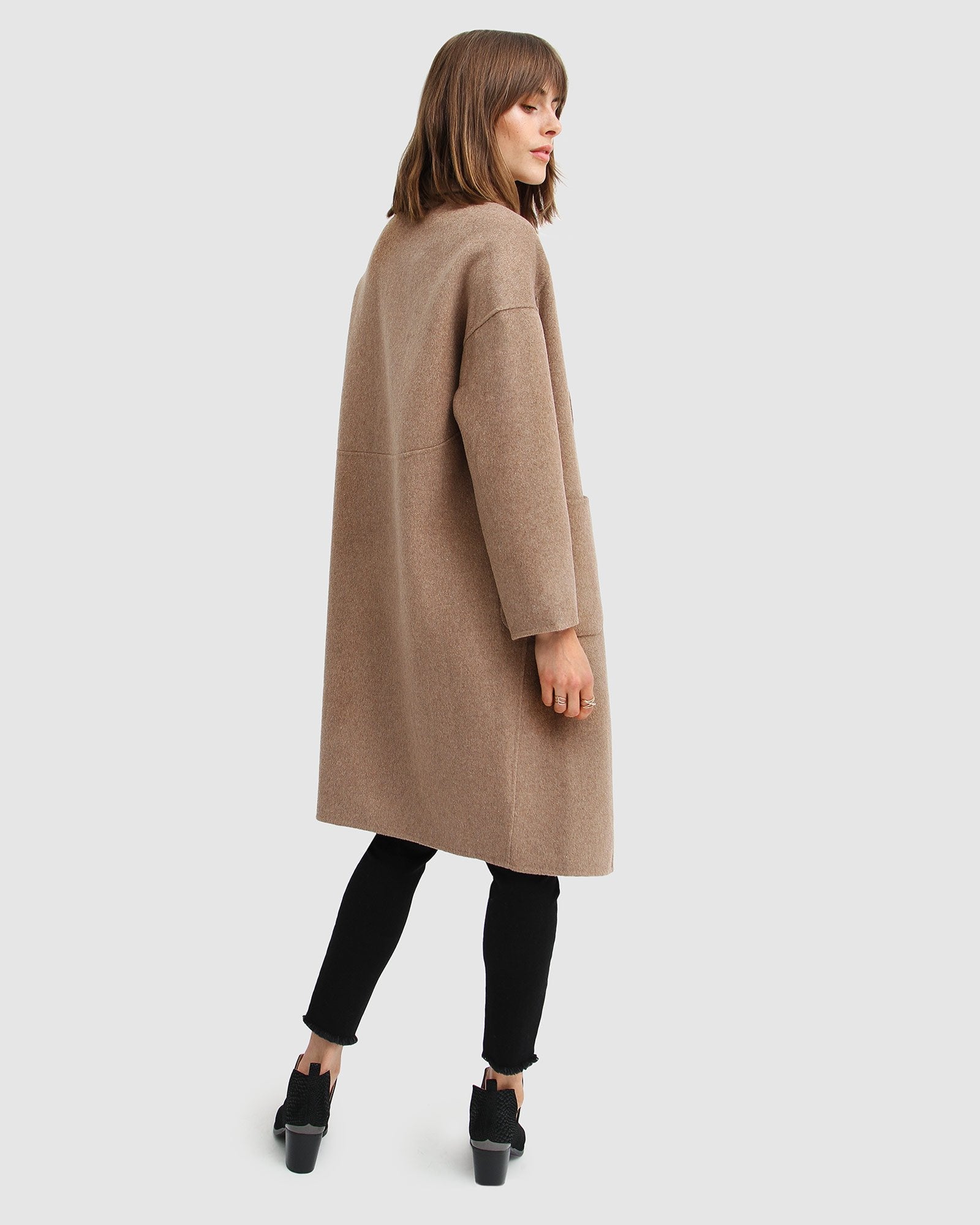 Belle & Bloom Publisher Double Breasted Wool Blend Coat