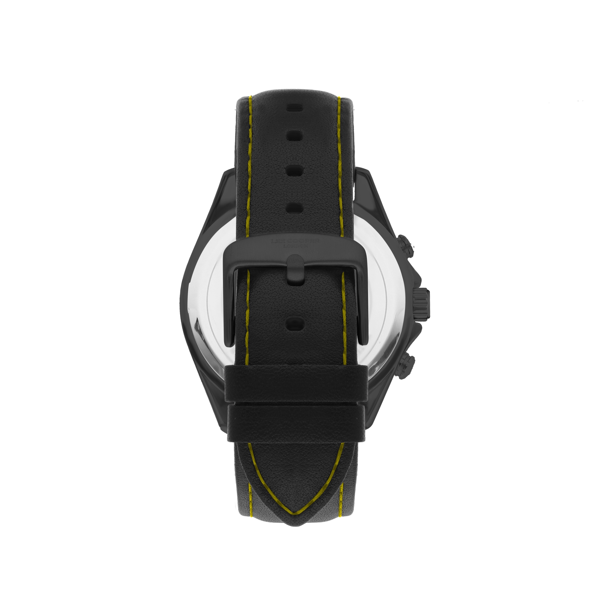 LEE COOPER-Men's Black 44mm watch w/Black Dial