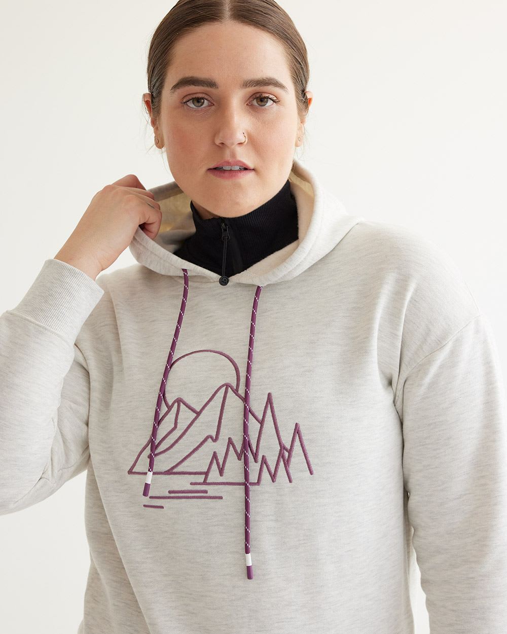 Hooded Sweatshirt with Kangaroo Pocket, Hyba