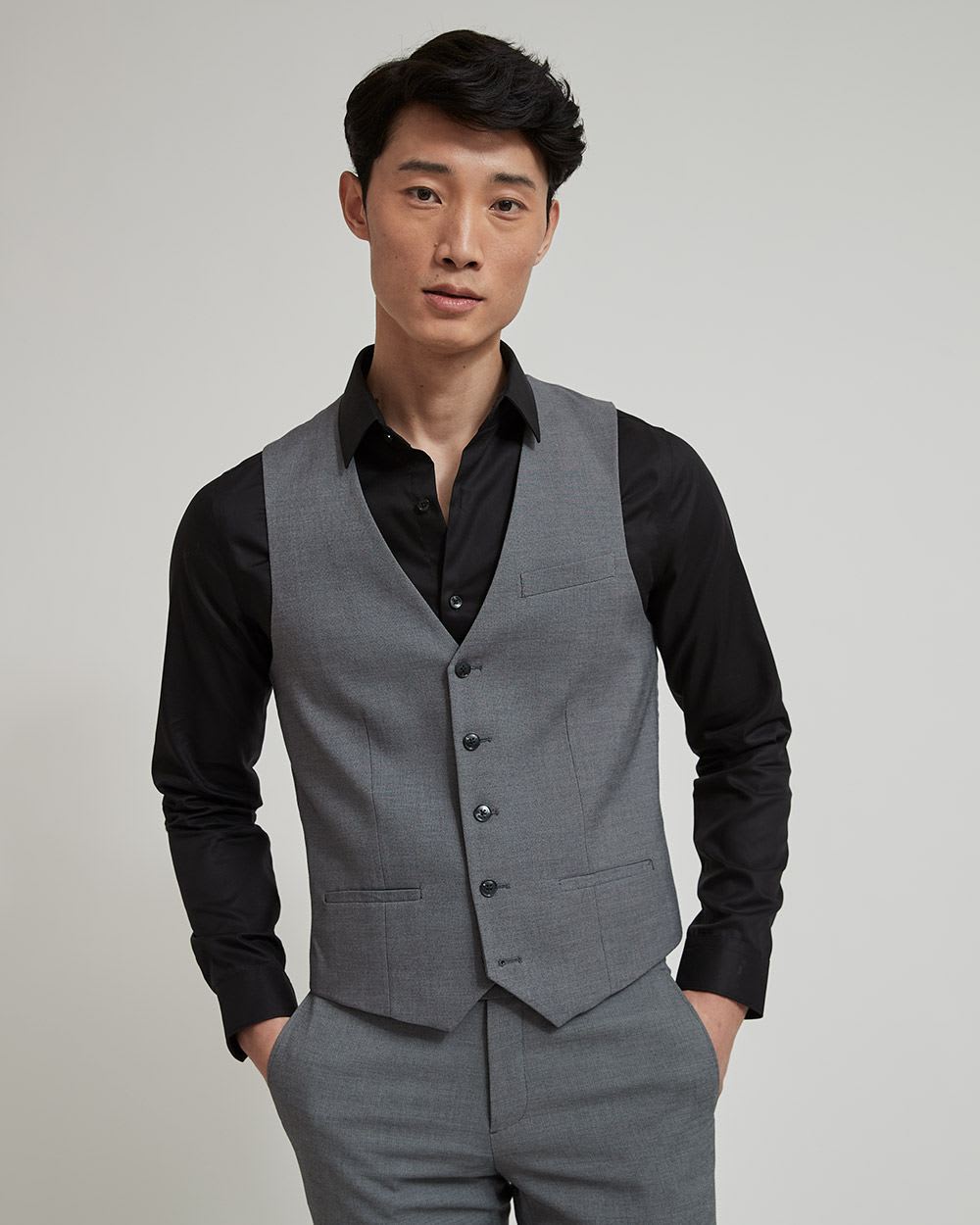 Essential Grey Suit Vest