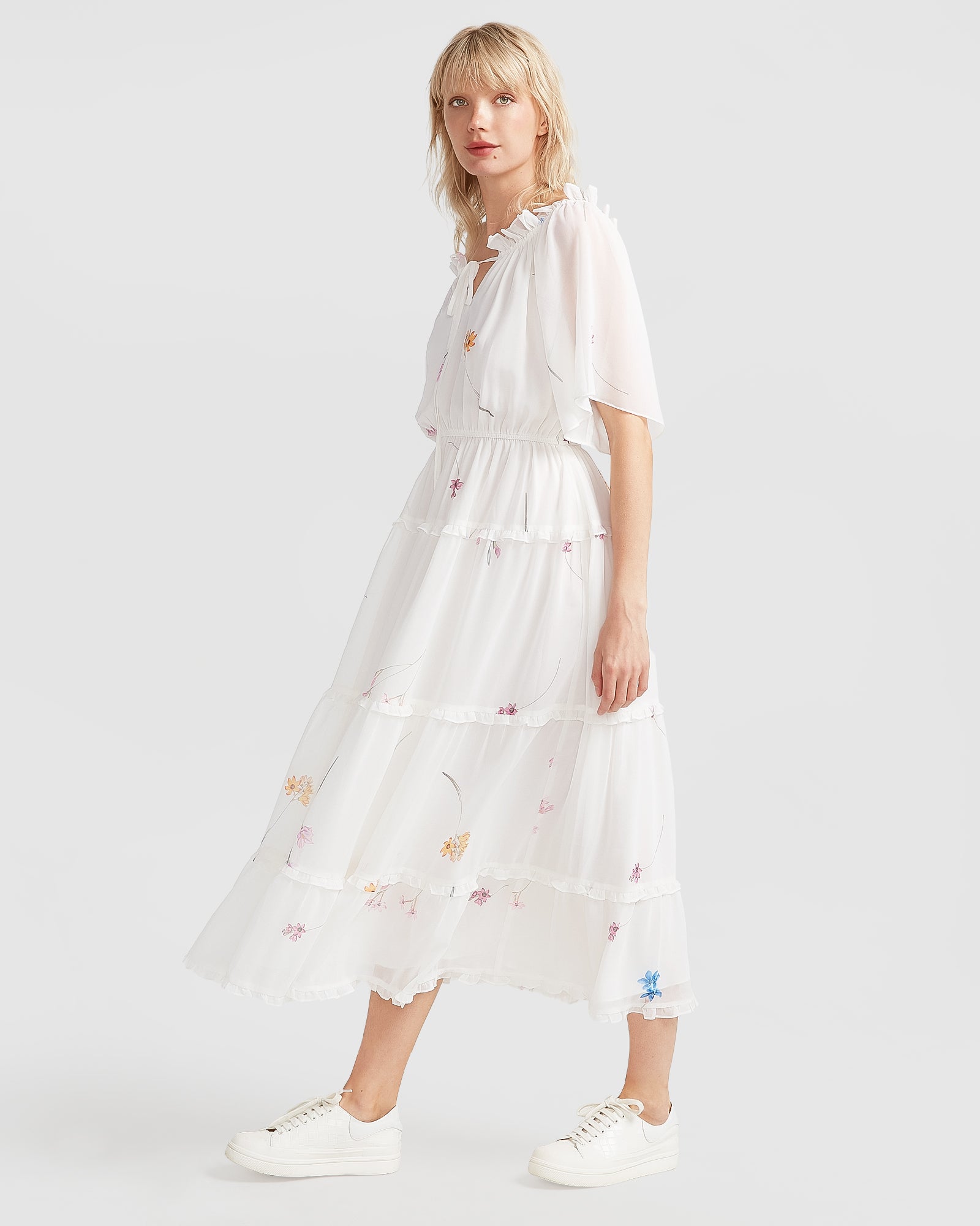 Belle & Bloom La Femme Tiered Maxi Dress