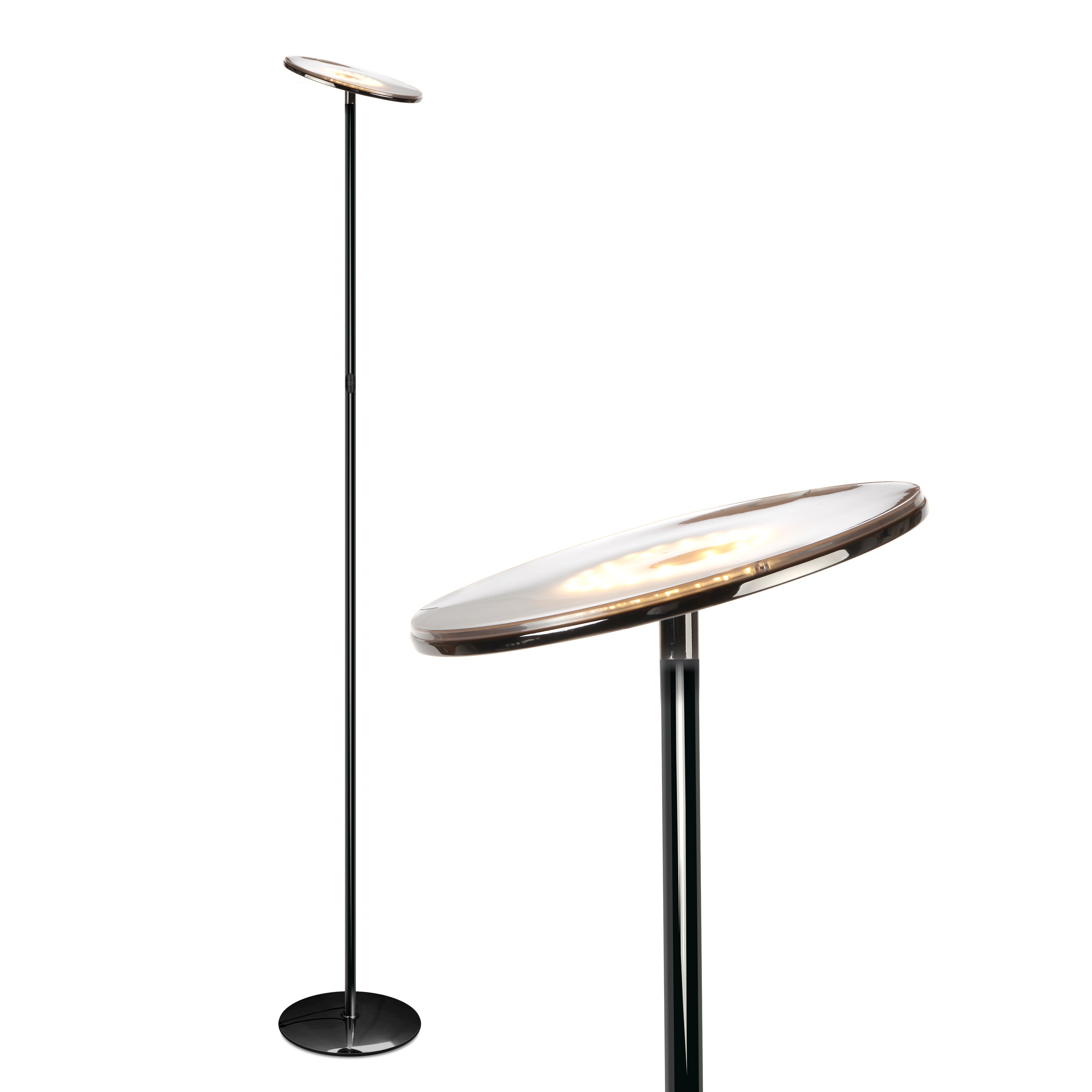 Sky Led Torchiere Floor Lamp With Adjustable Head
