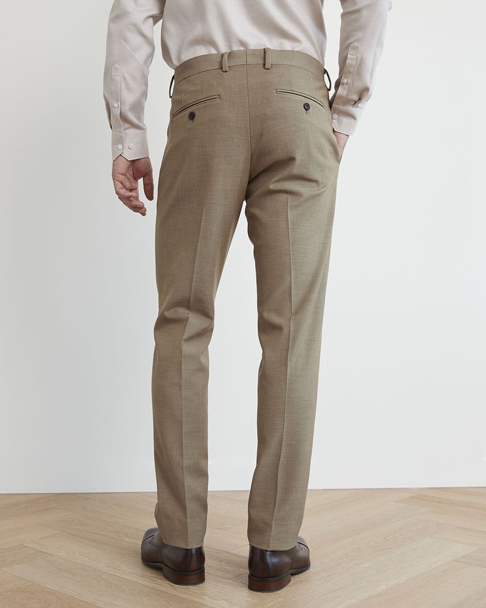 Slim-Fit Knit-Like Pant