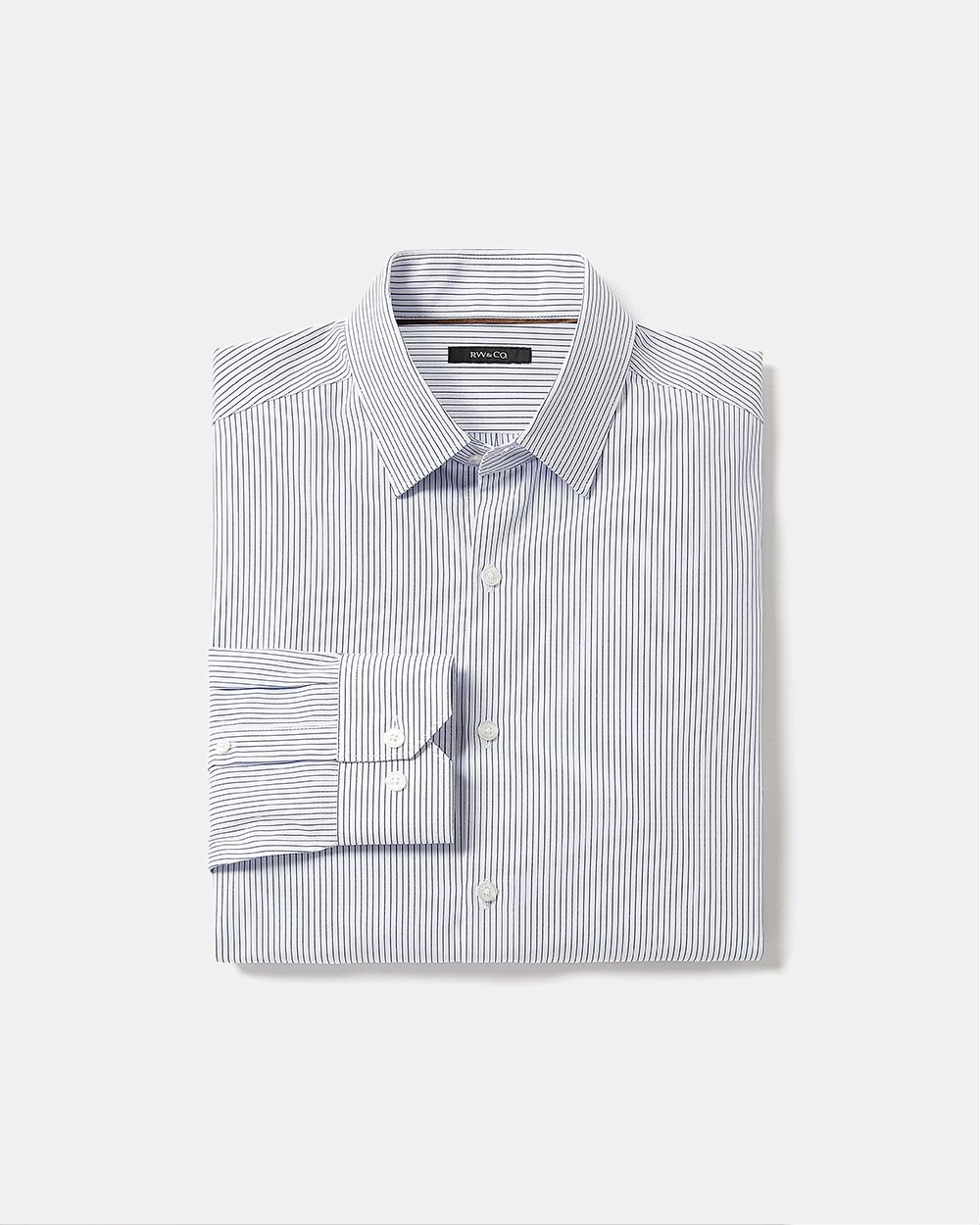 Striped Tailored-Fit Dress Shirt