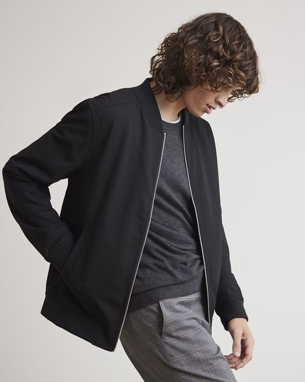 Black Bomber Jacket