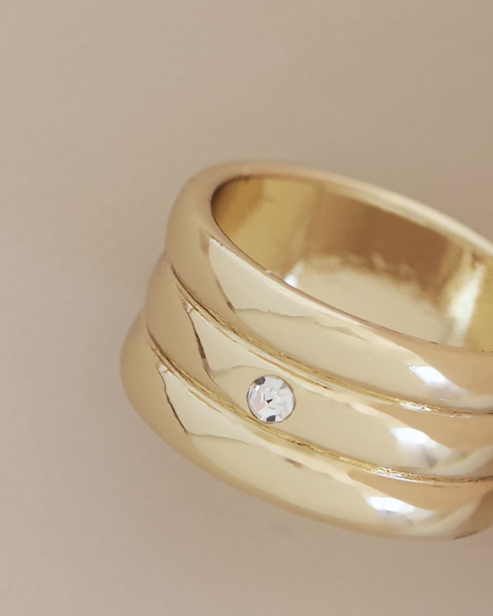 Large Ring with Small Stone