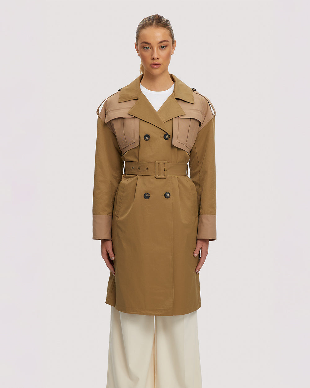 Noize - Frederique Long Trenchcoat