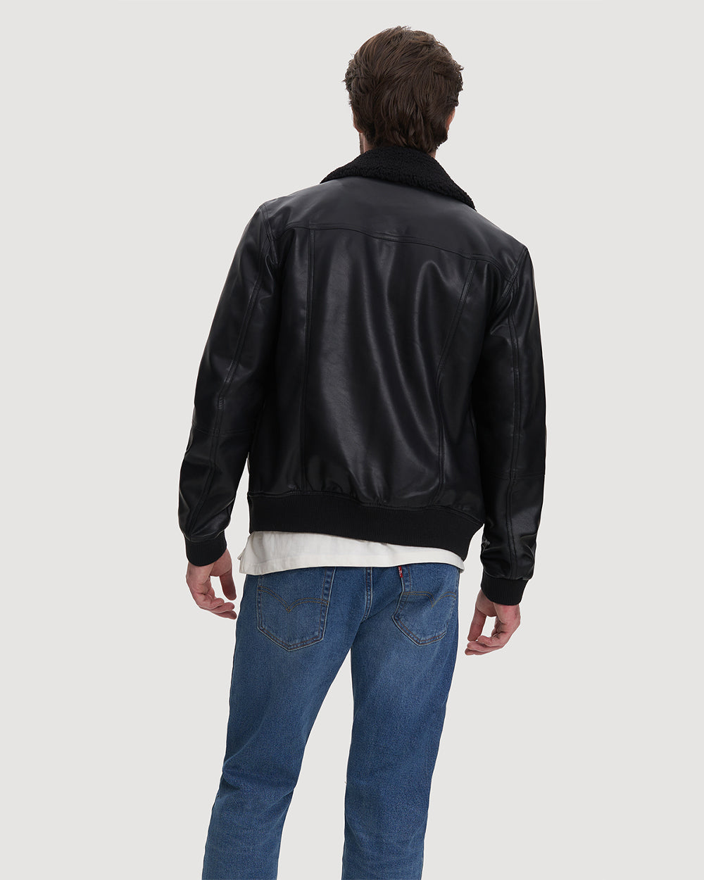 Noize - Kash Short Leather Bomber