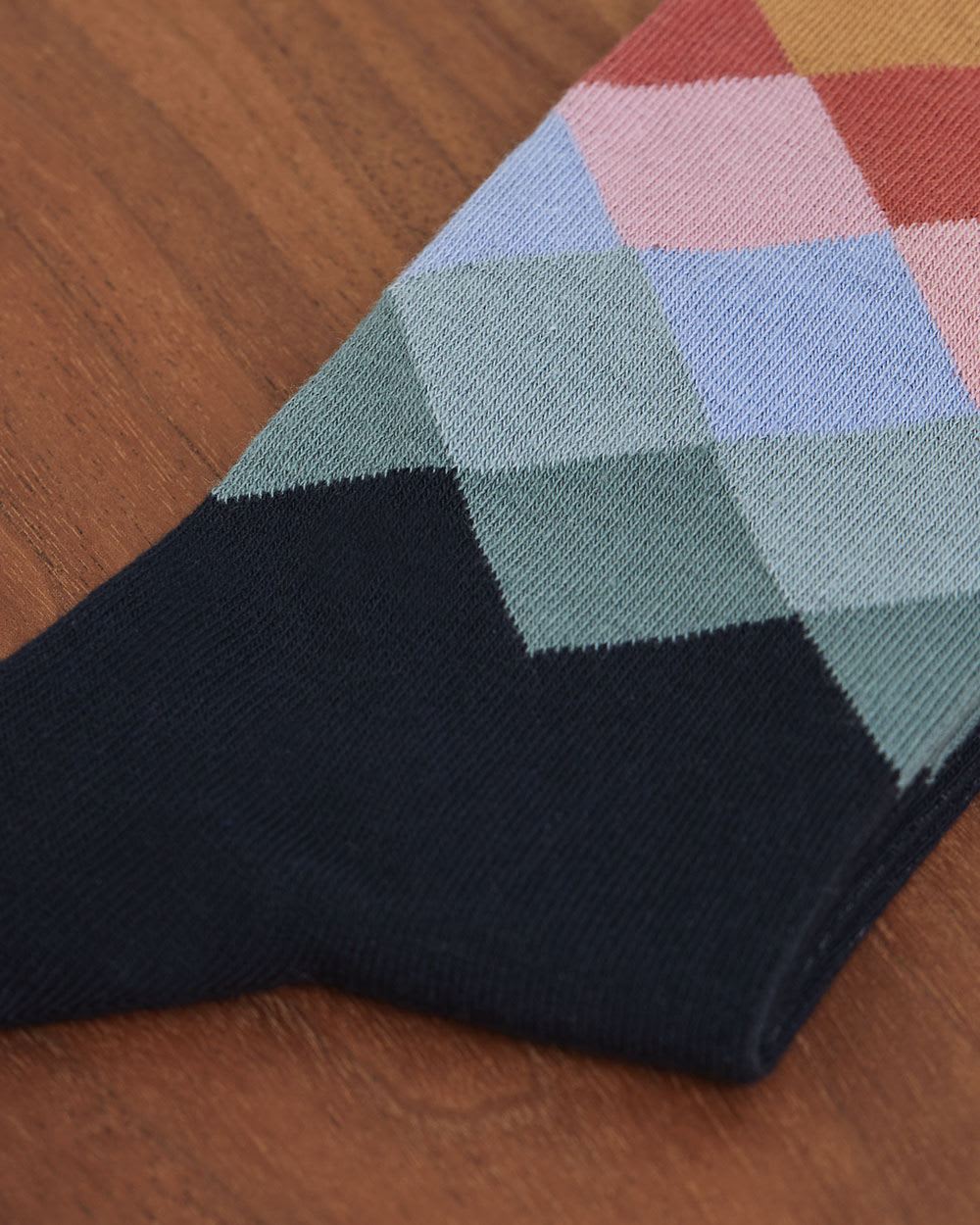 Navy Argyle Socks