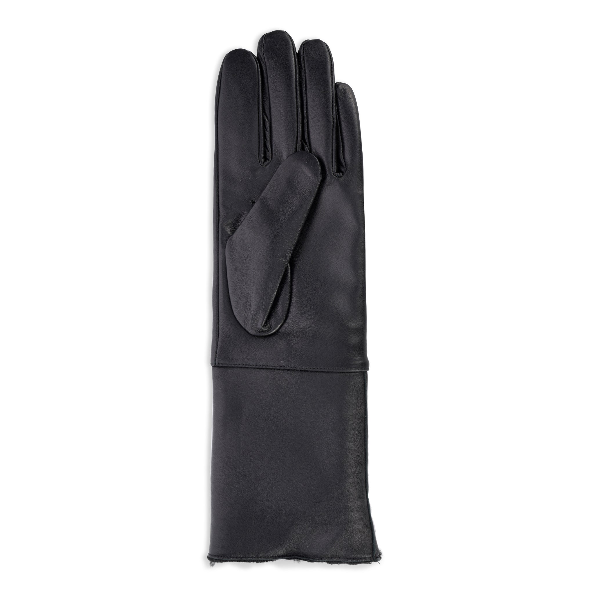 CR Ladies - Long Leather Glove with Foldover Cuff