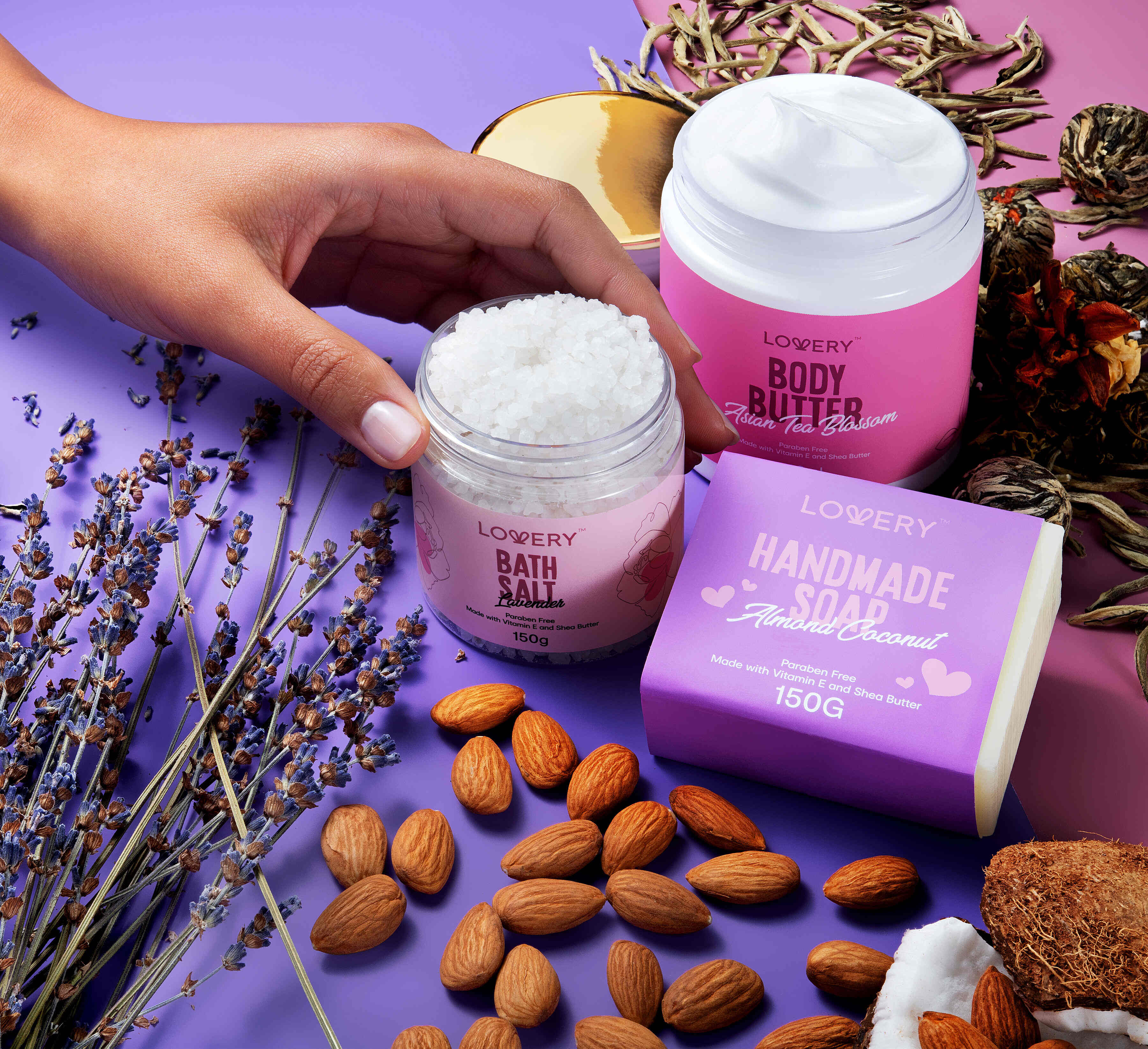 Lovery Mom To Be Self Care Gift, Relaxing Pregnancy Kit, 8 Piece