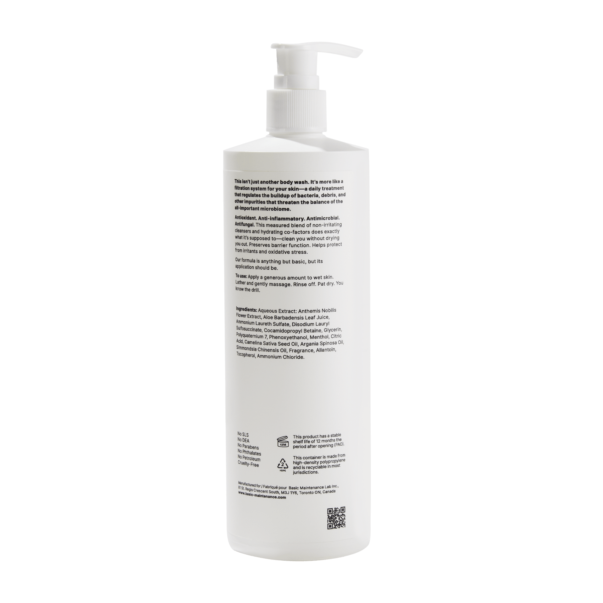 Basic Maintenance Lab - Formula 03: The Body Wash