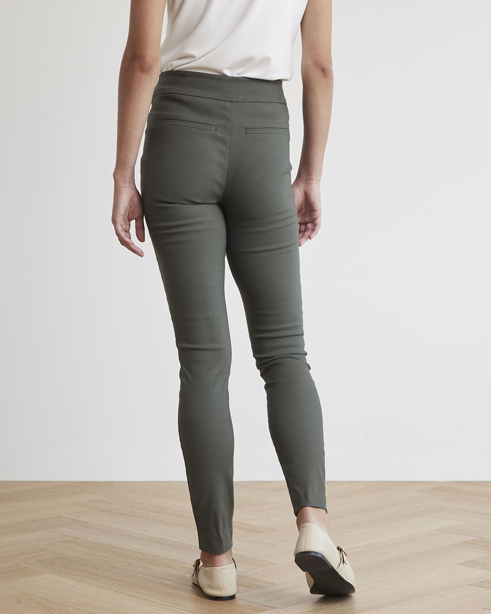 High-Rise Long Solid City Legging Pant