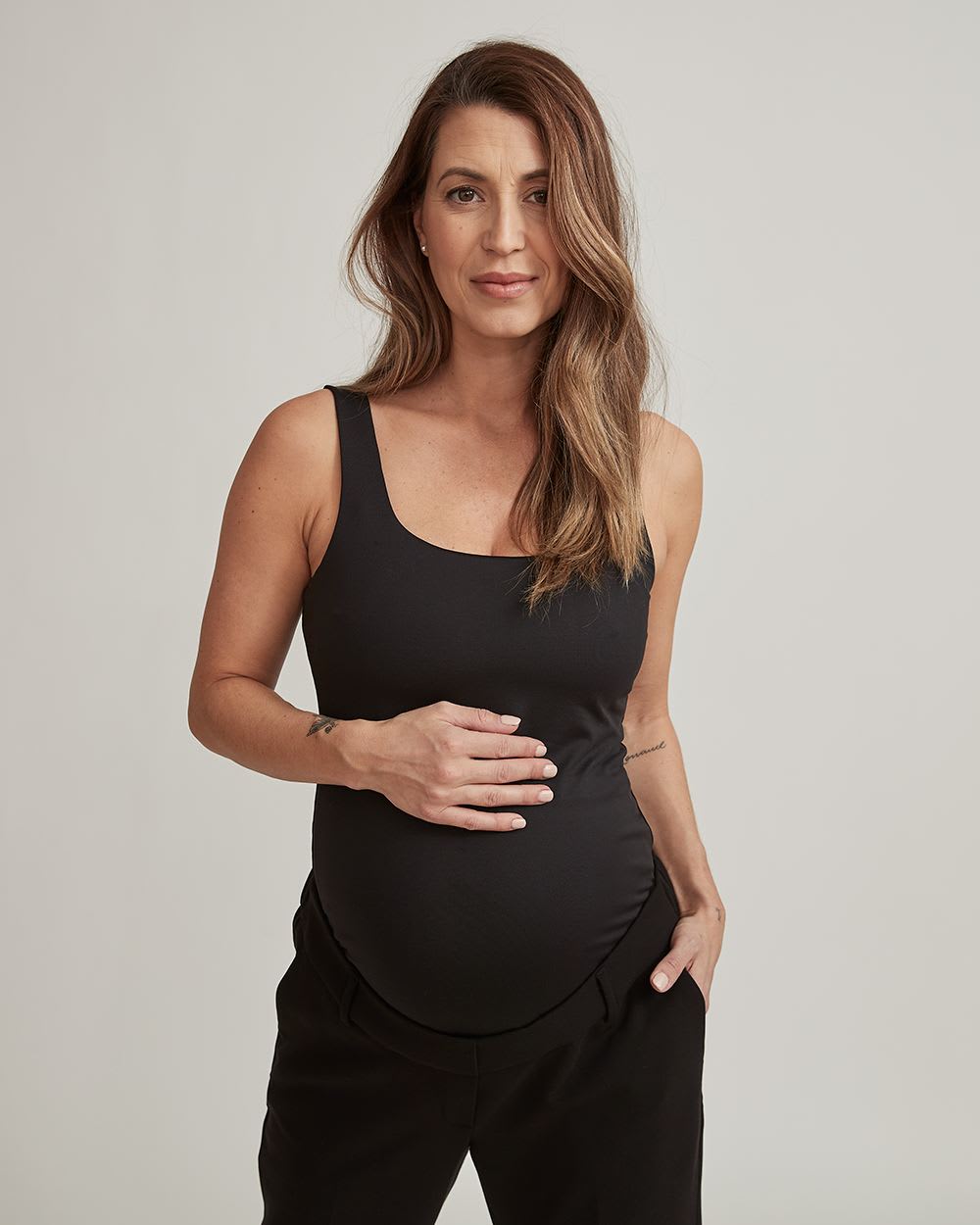 Square-Neck Bodycon Cami - Thyme Maternity