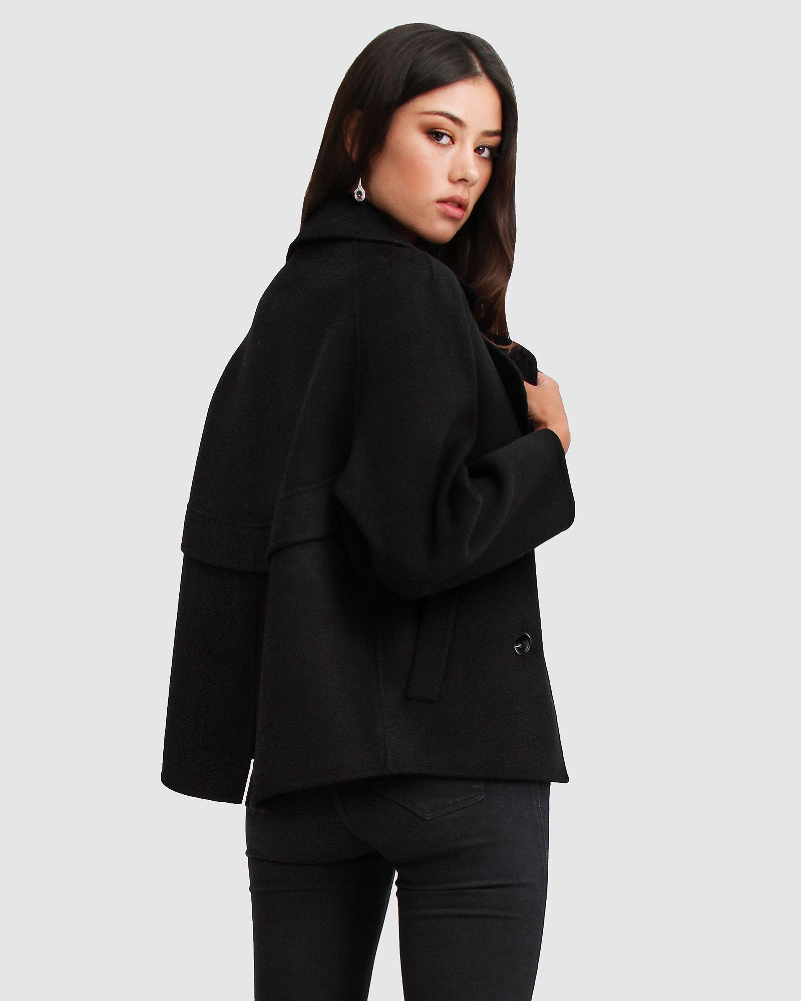 Belle & Bloom I'm Yours Wool Blend Peacoat