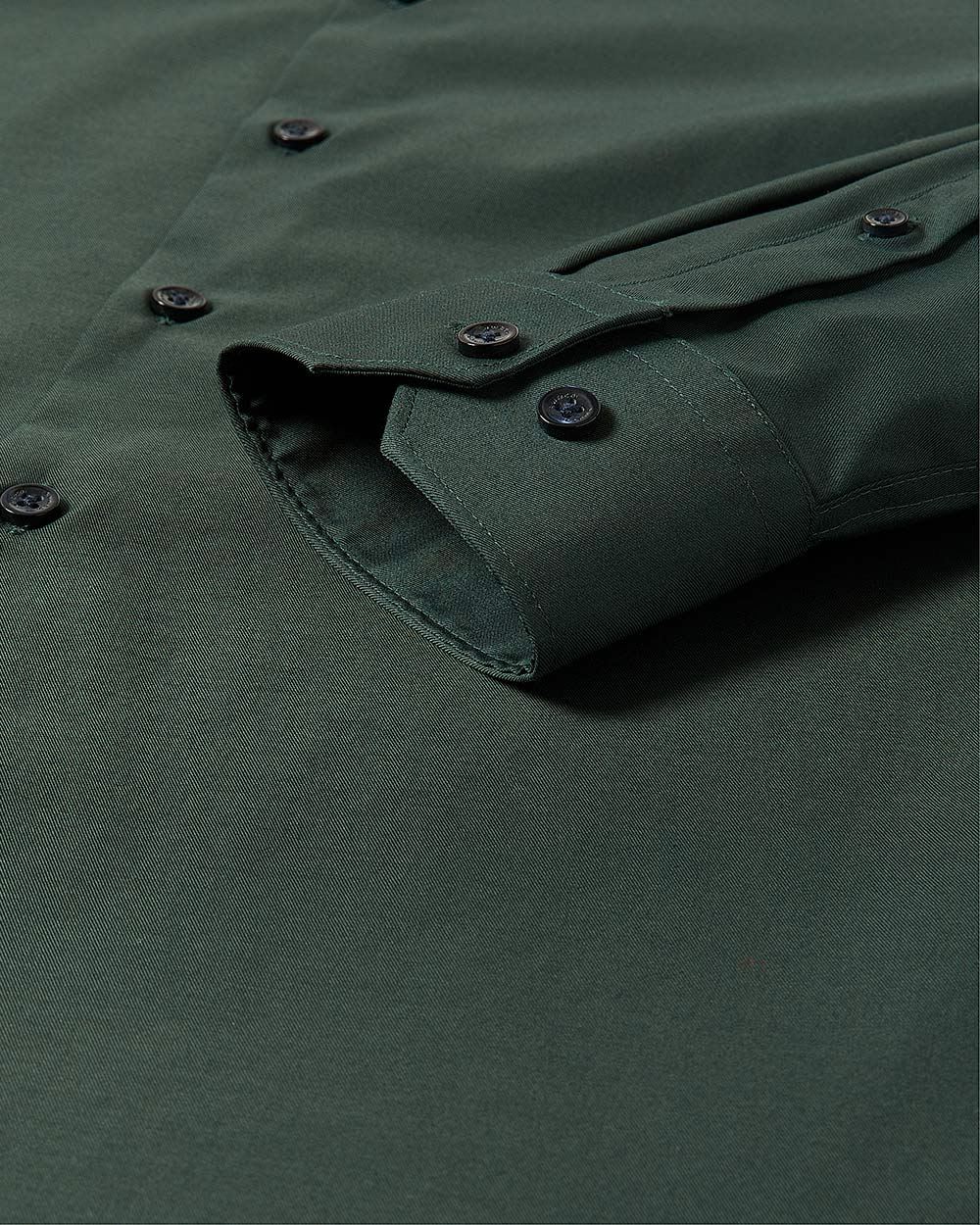 Slim-Fit Solid Sateen Dress Shirt