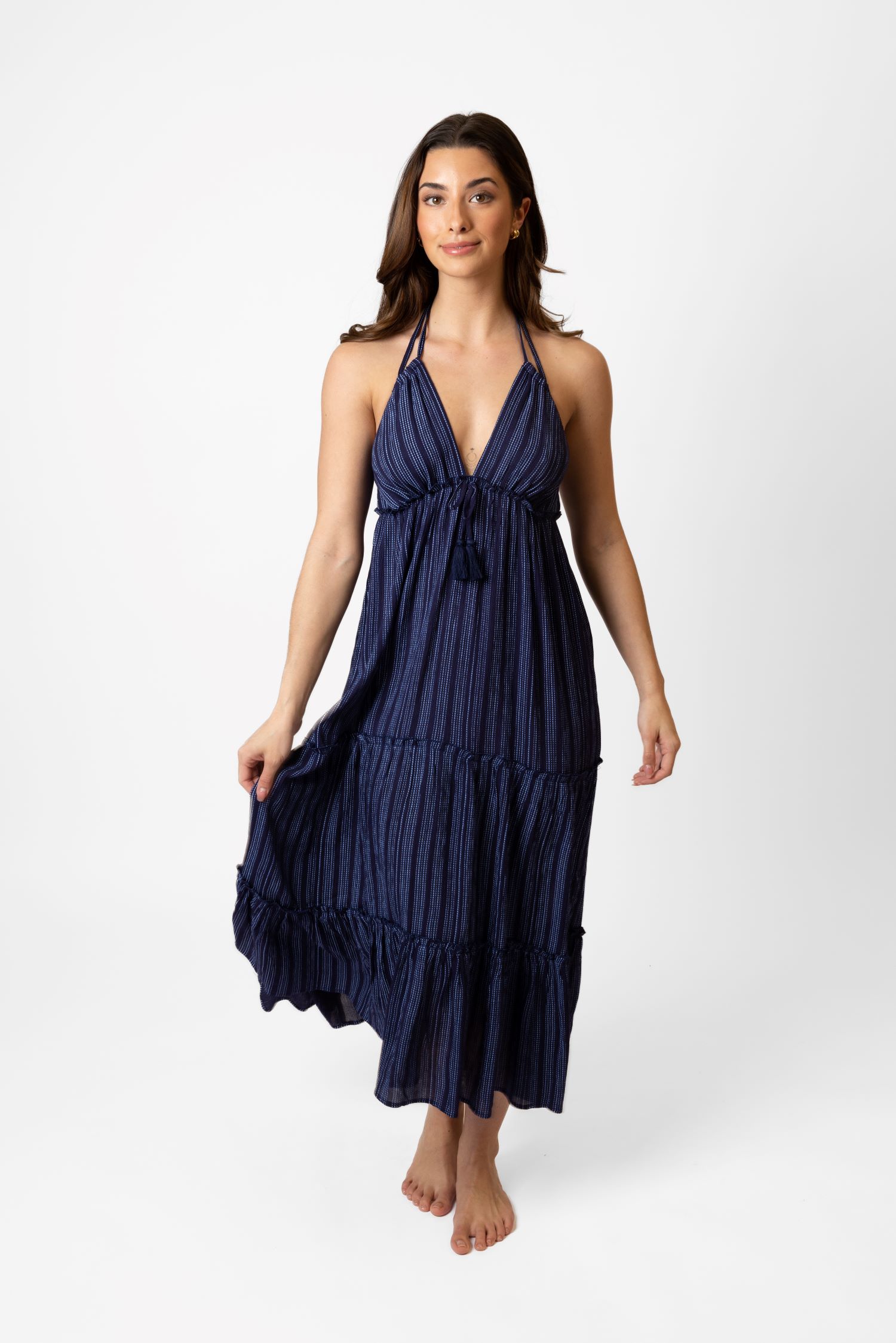 Koy Resort Marina Tiered Long Dress