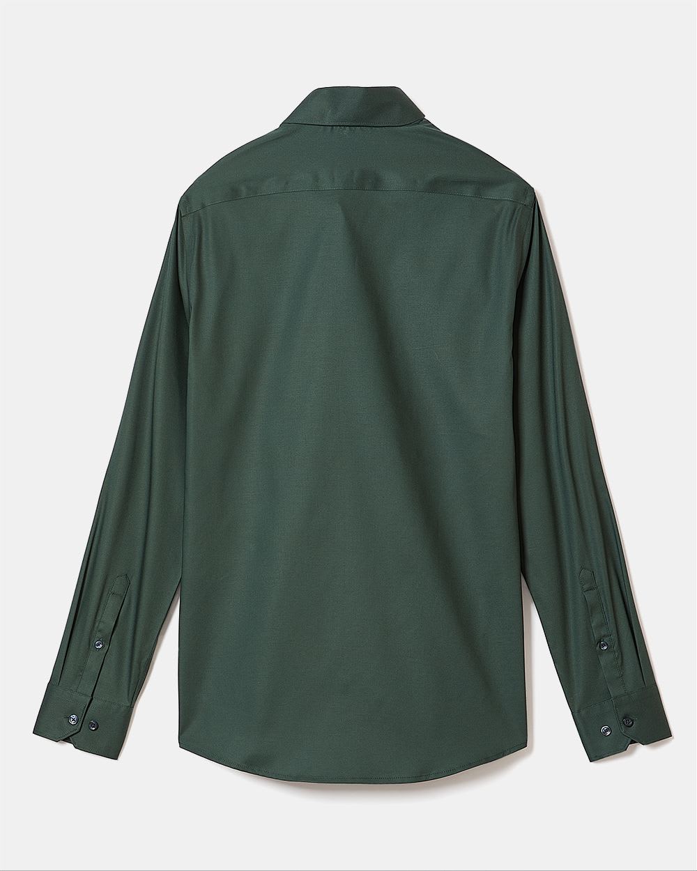 Slim-Fit Solid Sateen Dress Shirt