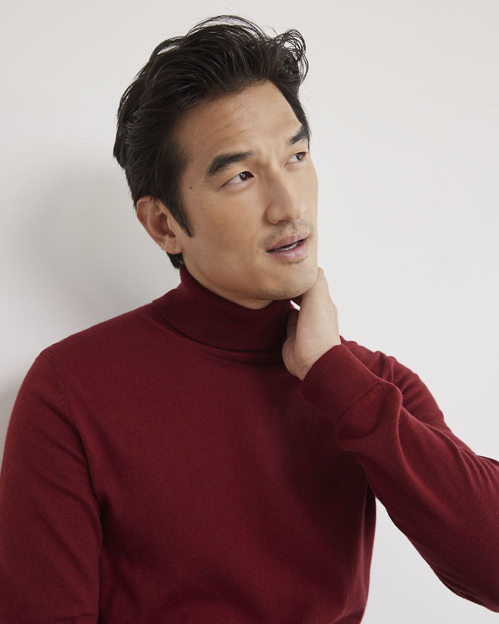 Basic Long-Sleeve Turtleneck Sweater