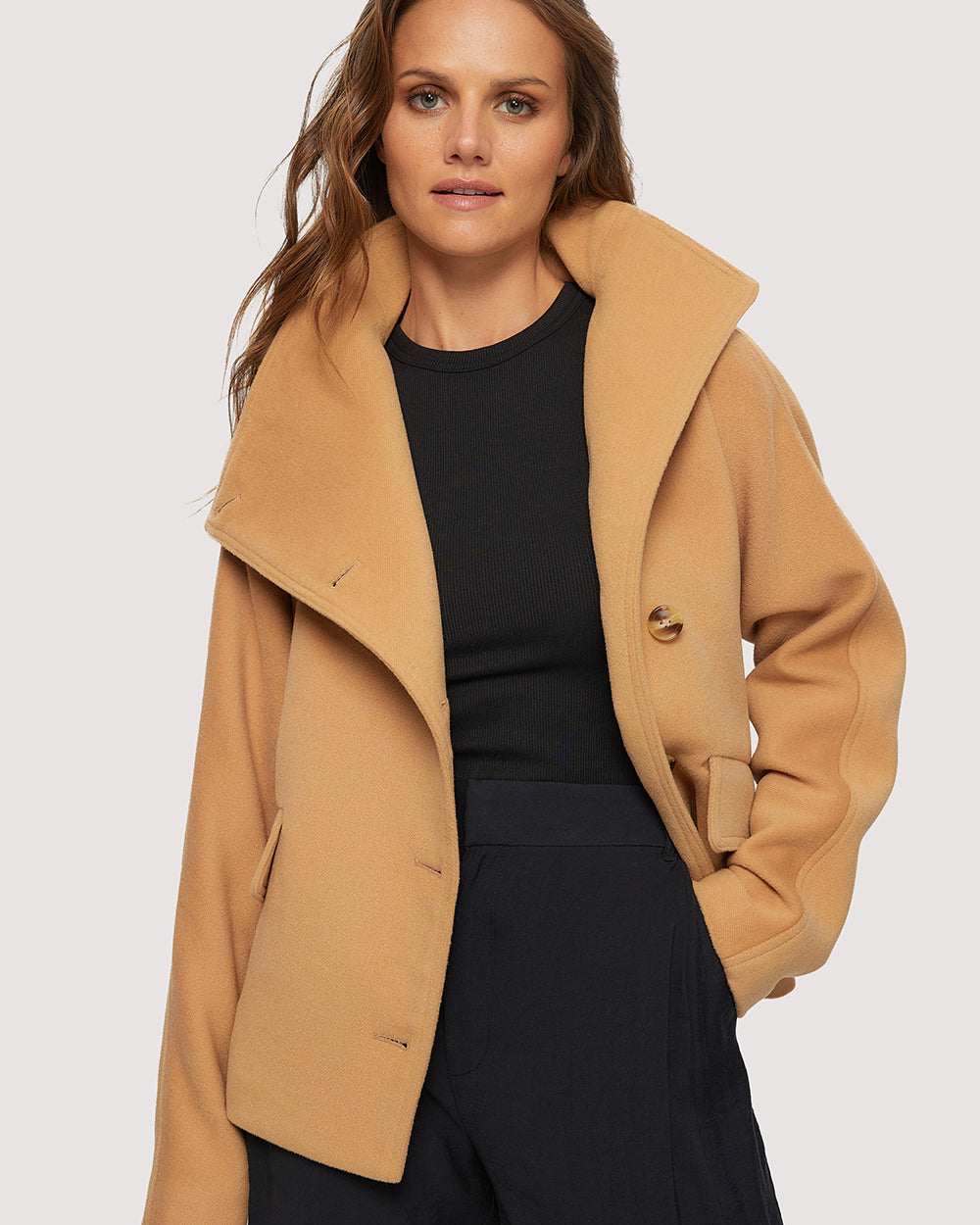 Noize- Elettra Short Length Vegan Wool Jacket