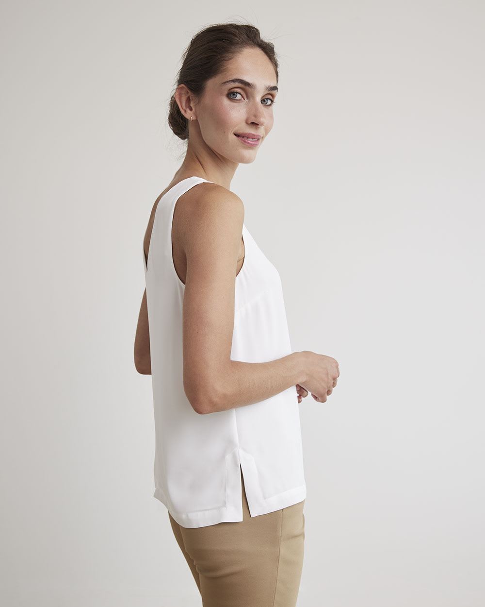 Silky Crepe V-Neck Cami