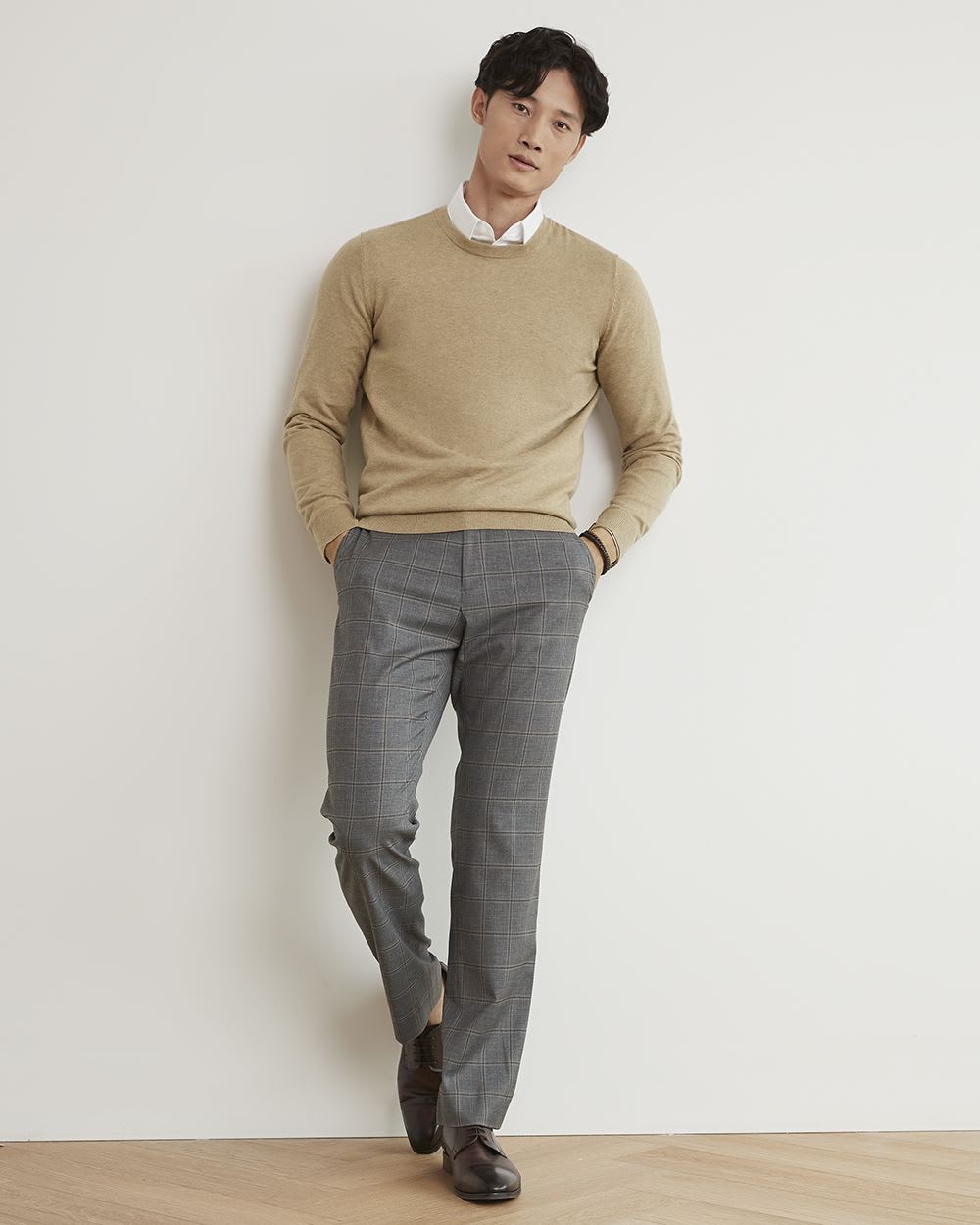 Solid Crew-Neck Sweater