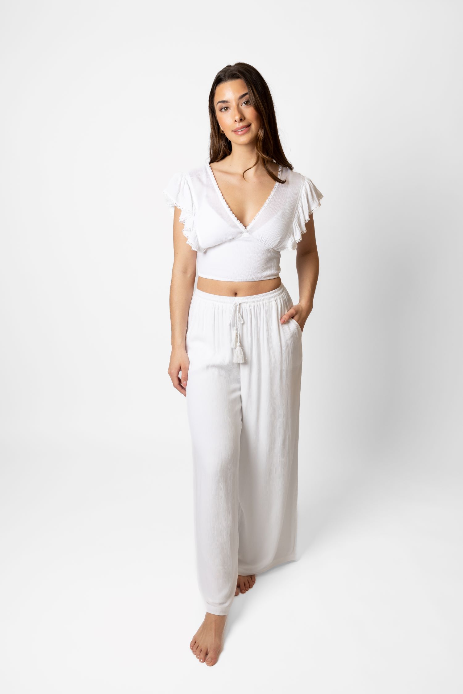 Koy Resort Miami Tie Front Pant