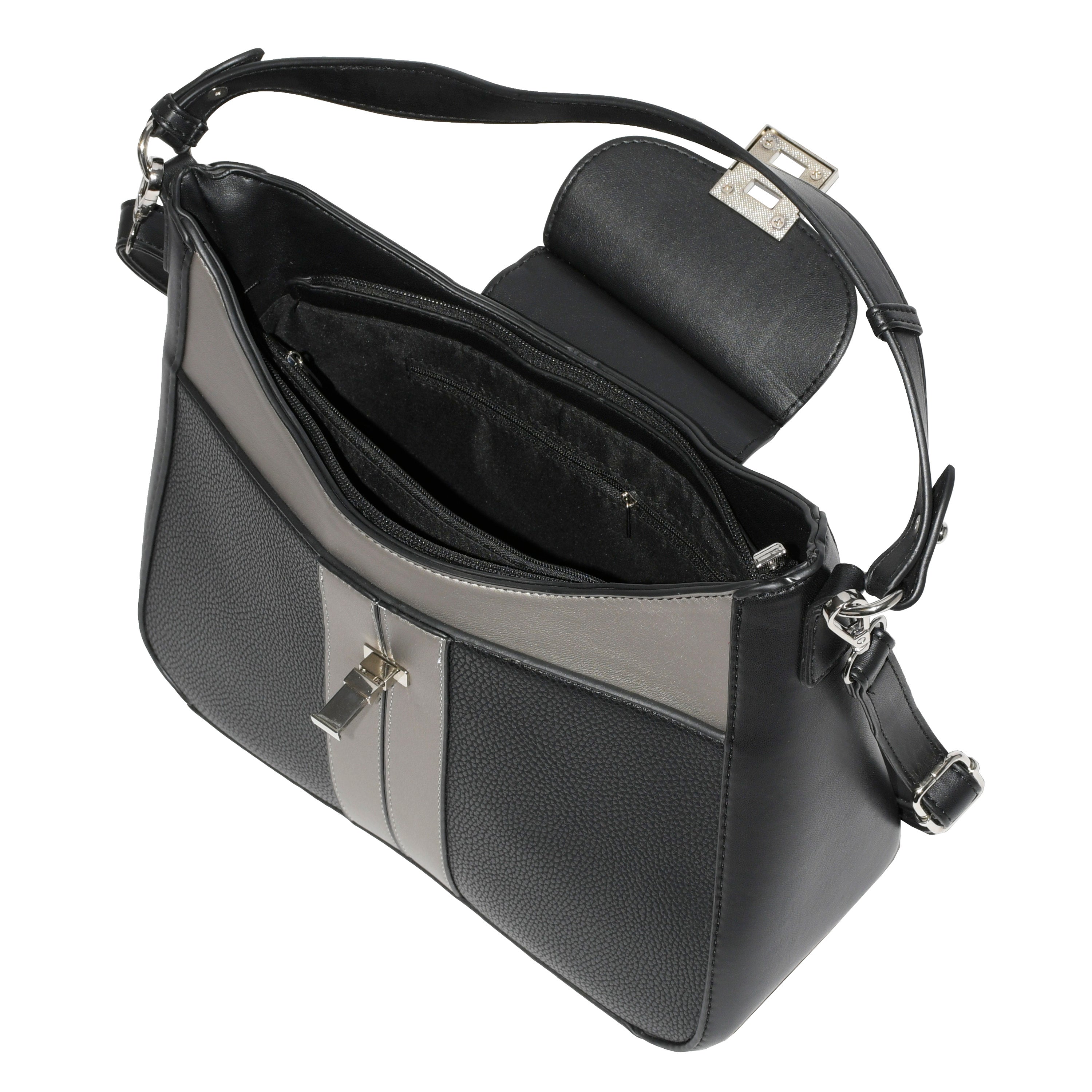 Nicci Ladies' Shoulder Bag with Color Block Design
