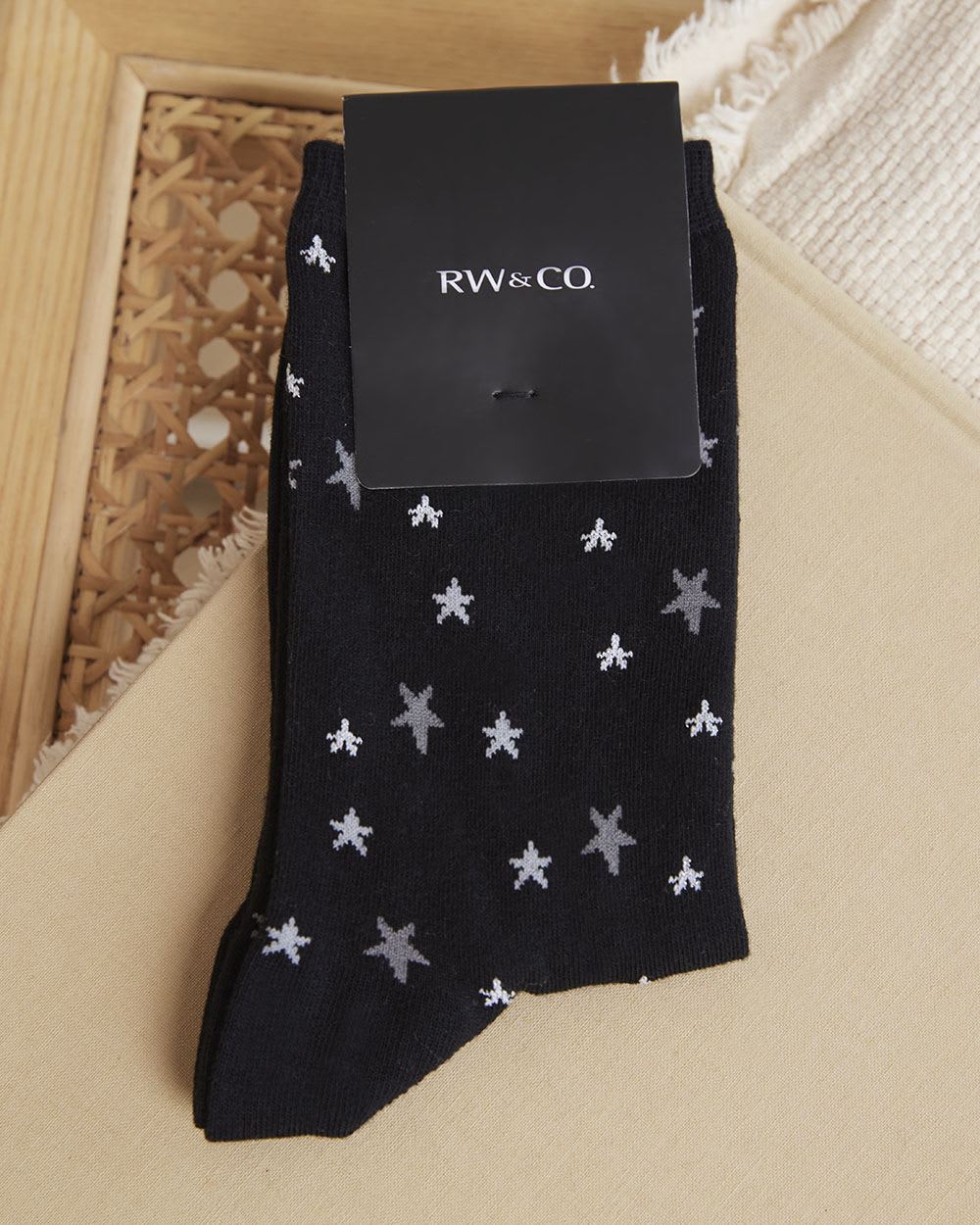 Crew Socks with Lurex Stars