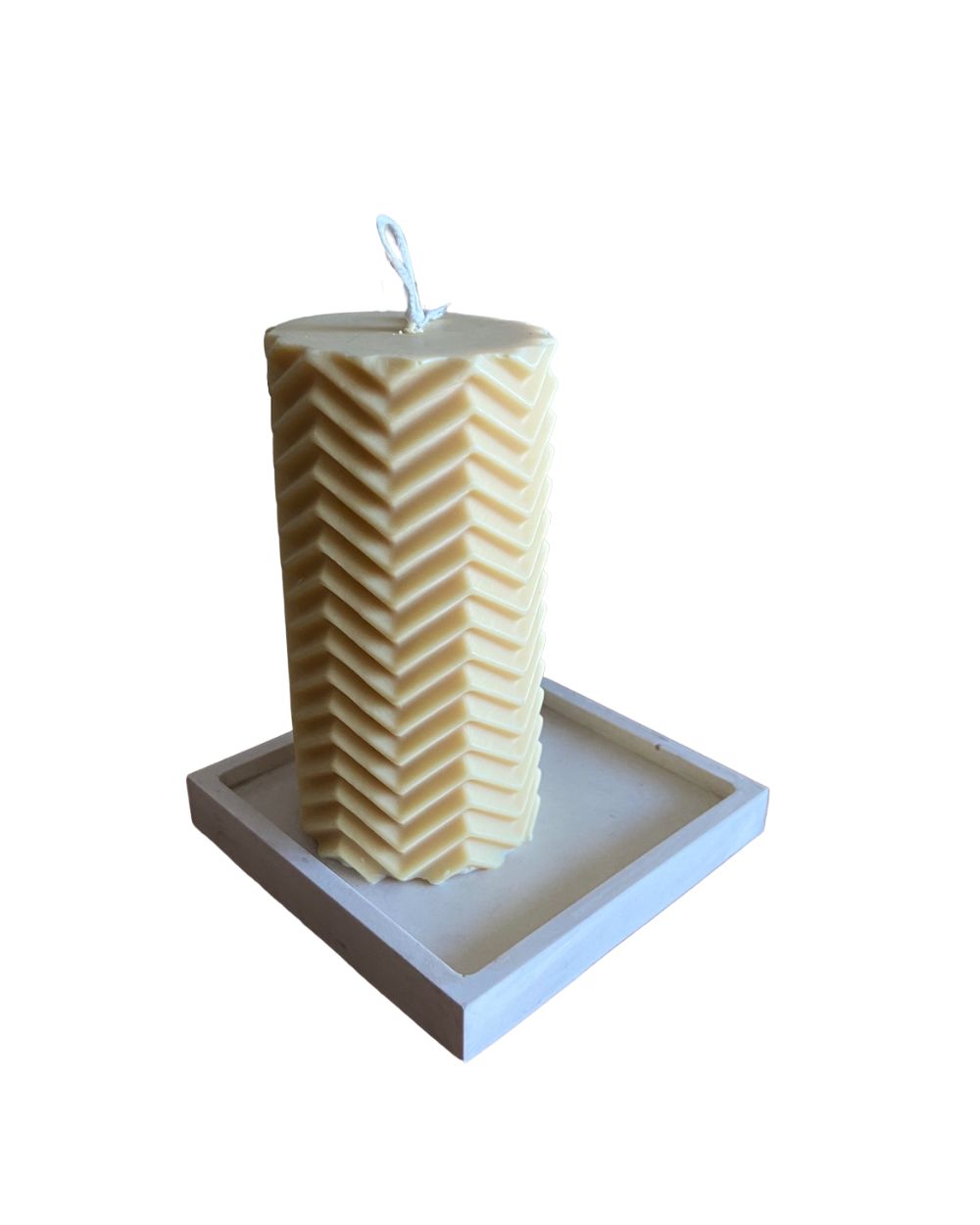 Zigzag Pillar candle - Eden Fiona