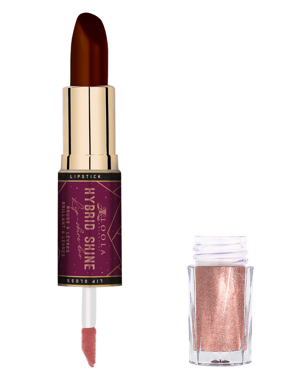 Loola Cosmetics - RUST COAST HYBRID SHINE - LIPGLOSS AND LIPSTICK DUO