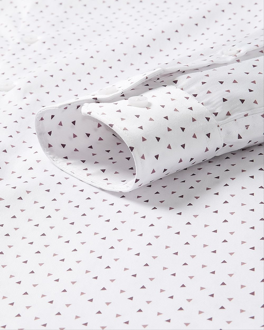 Slim-Fit Dress Shirt with Micro Geo Print