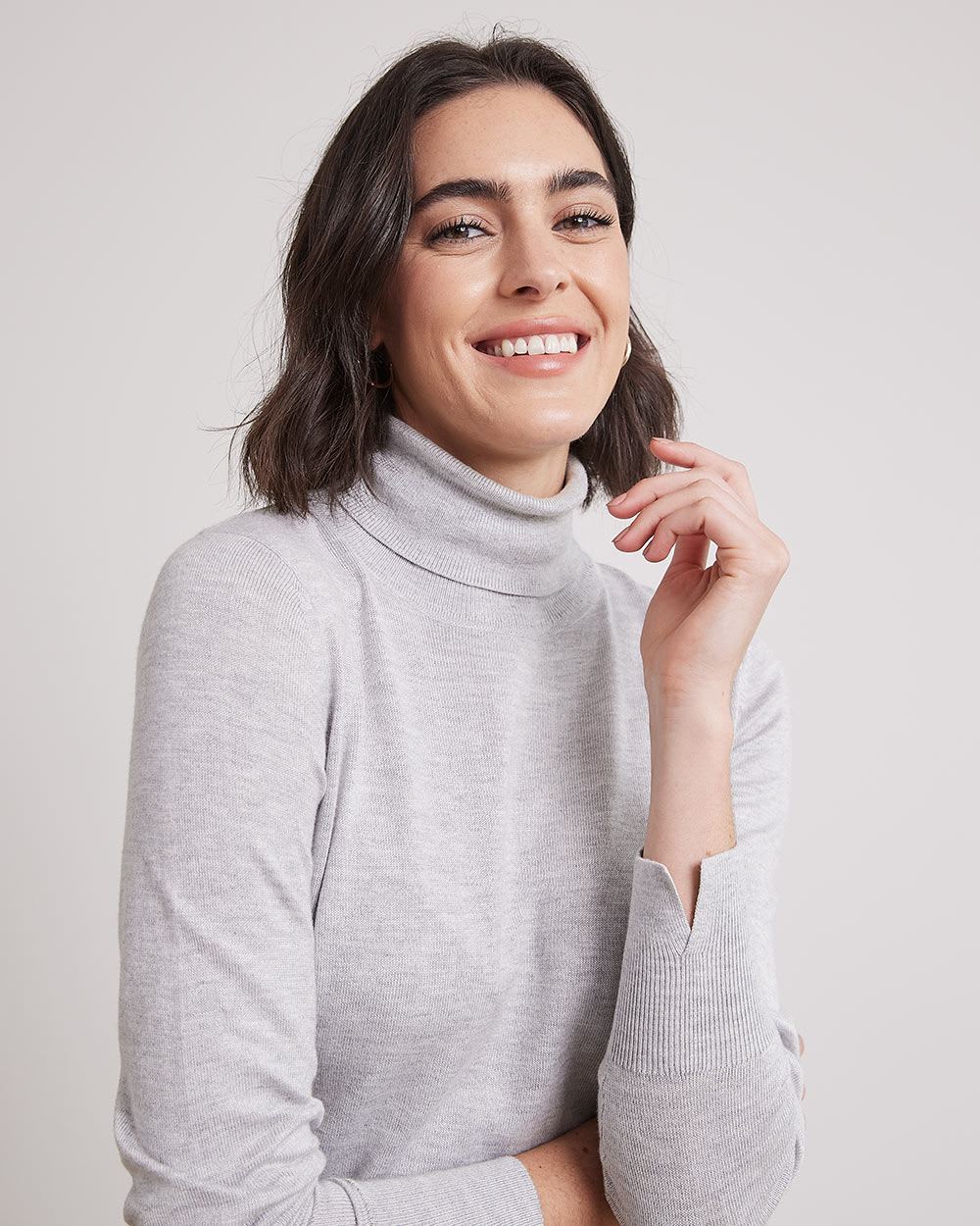 Long-Sleeve Turtleneck Sweater