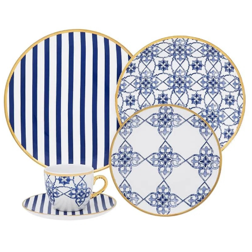 Oxford Coup Lusitana 30 Pieces Dinnerware Set Service for 6