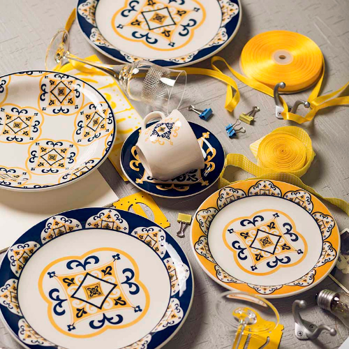 Oxford Floreal Saint Louis 20 Pieces Dinnerware Set Service for 4