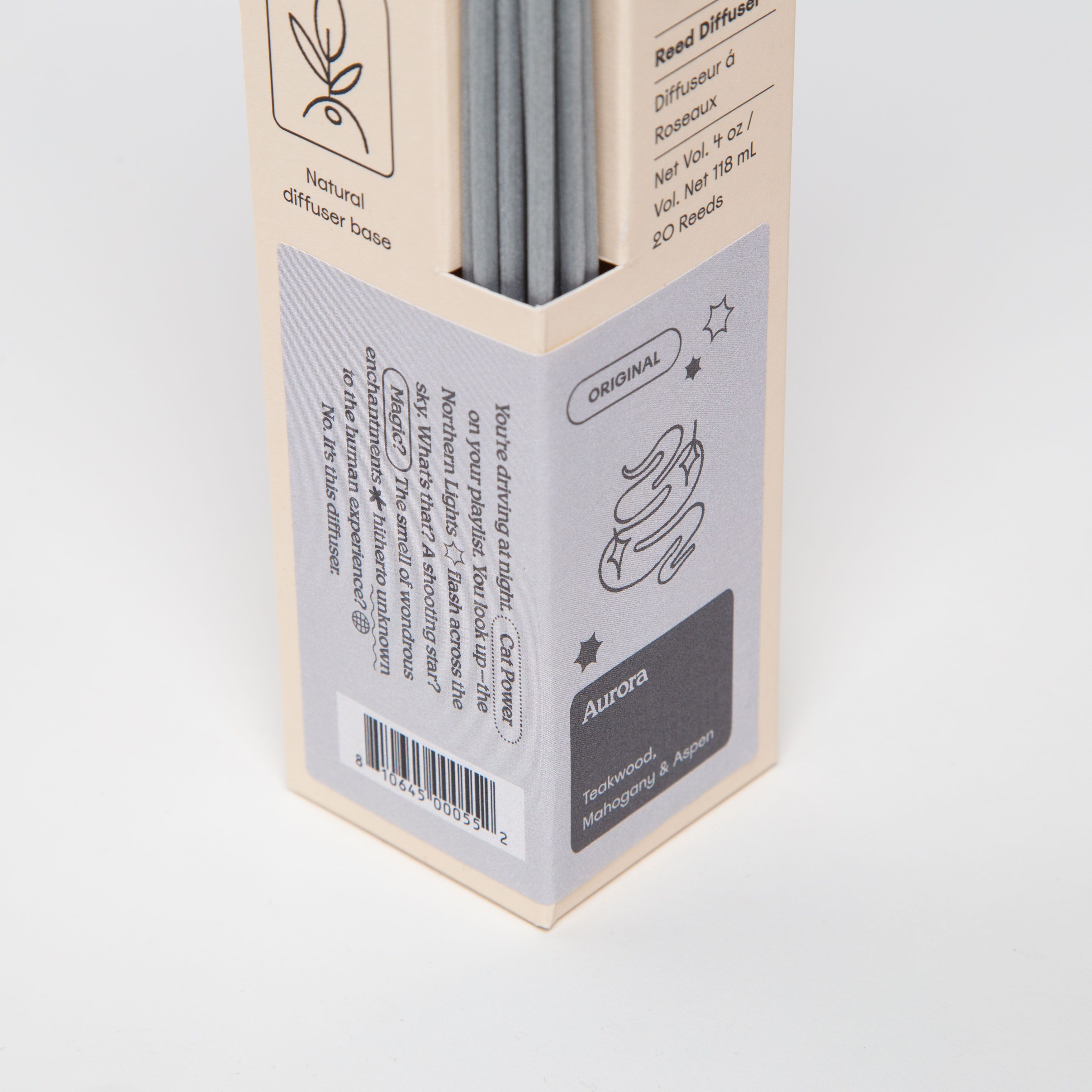 Milk Jar Aurora Reed Diffuser | Teakwood, Mahogany & Aspen 4oz