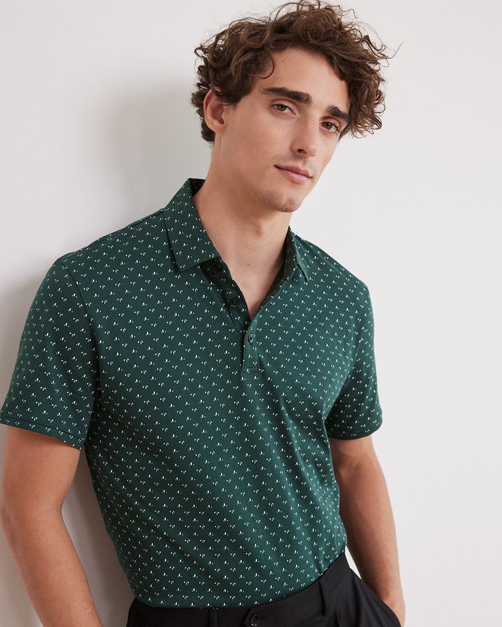 Patterned City Polo