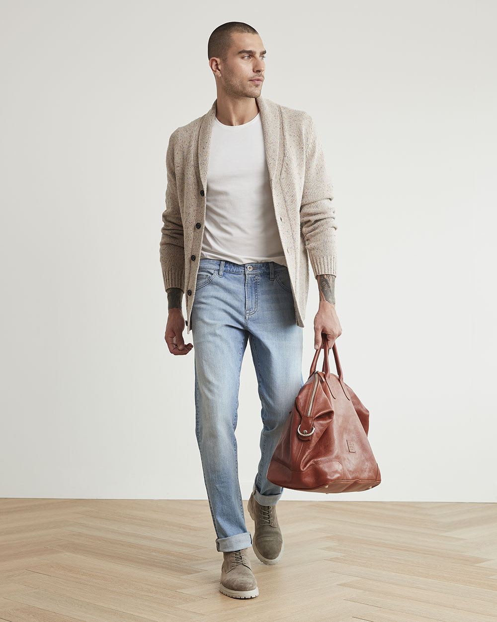 Cardigan with Shawl Collar