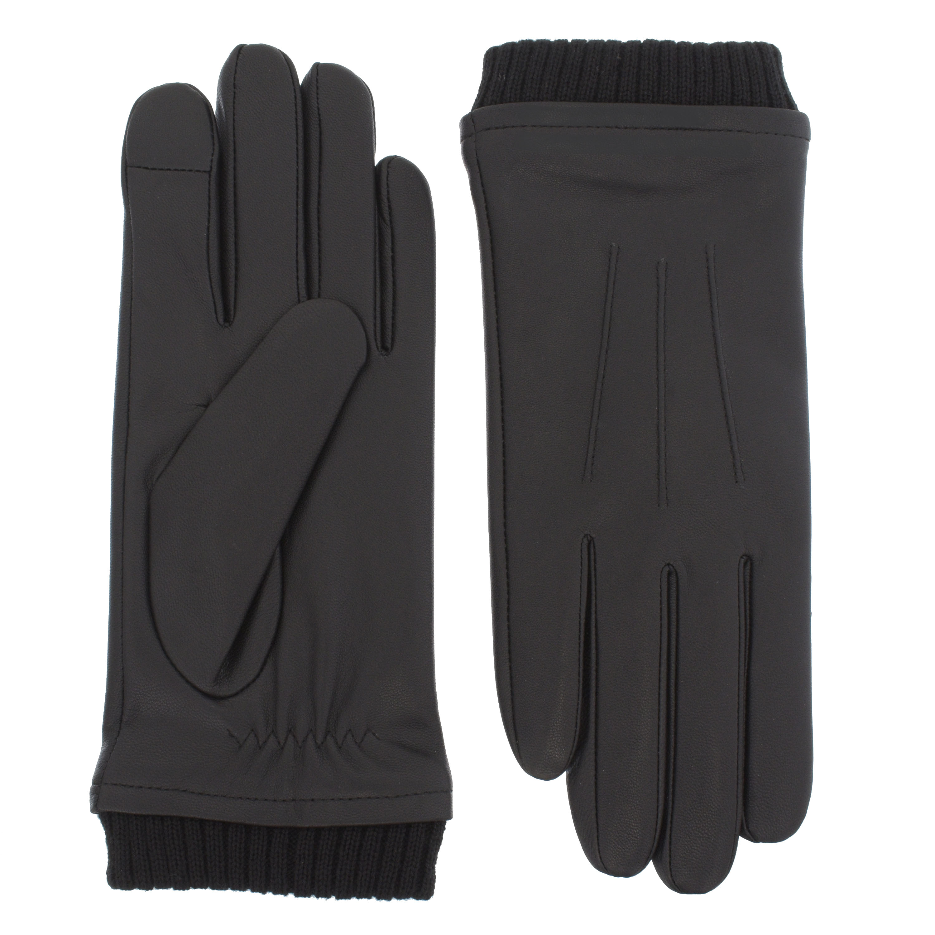 Nicci Ladies - Leather Glove with Knit Cuff