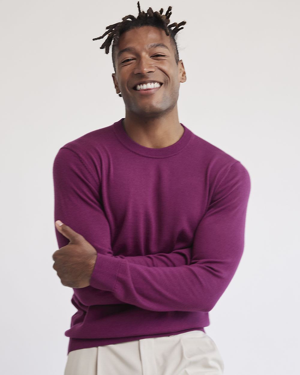 Merino-Wool Crew-Neck Sweater