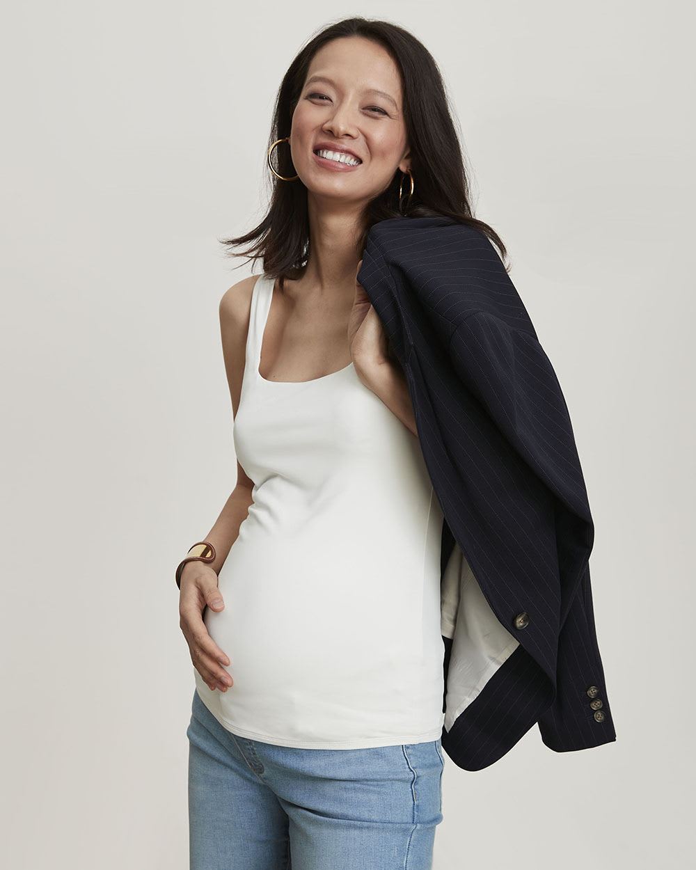 Square-Neck Bodycon Cami - Thyme Maternity