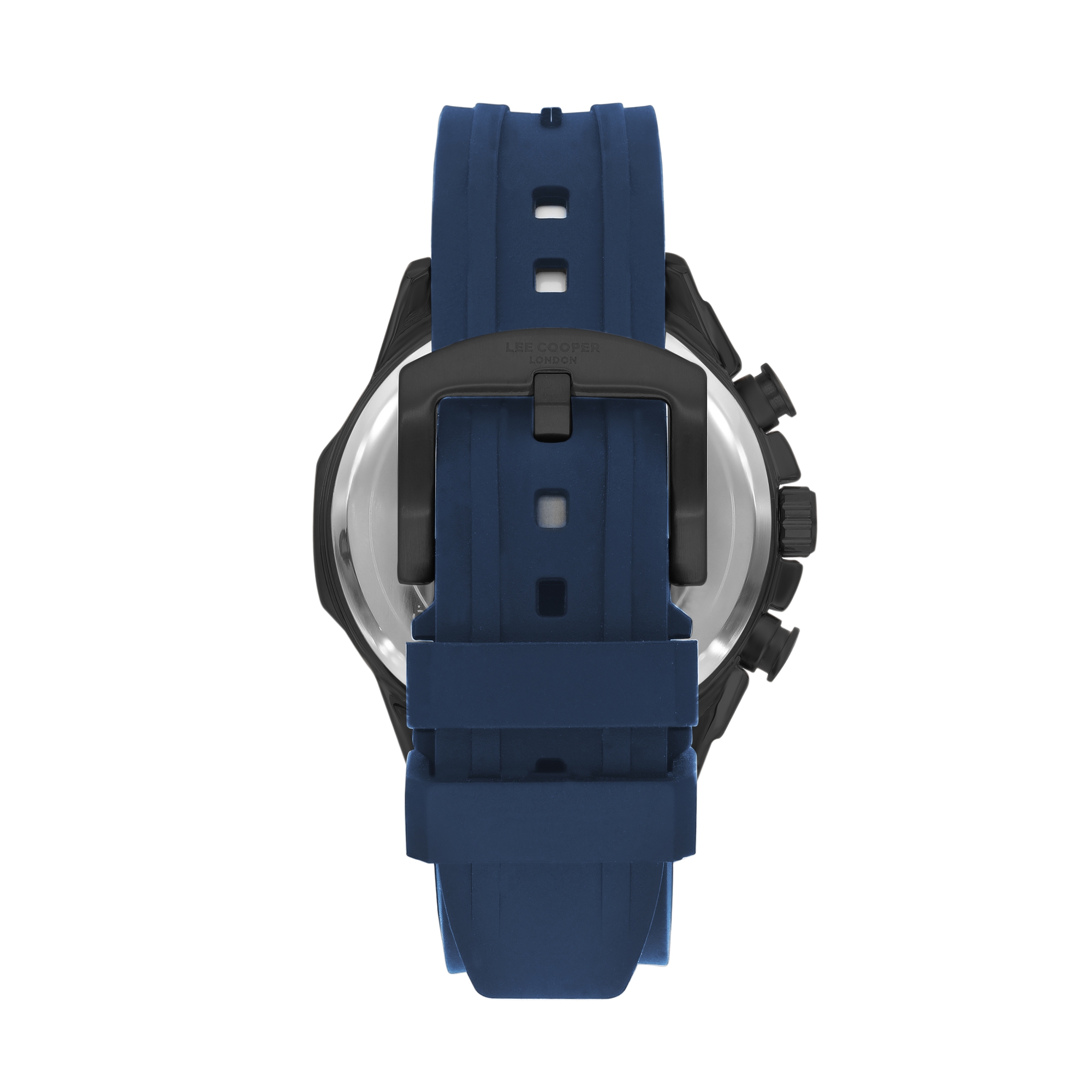 LEE COOPER-Men's Black 45mm watch w/Blue Dial