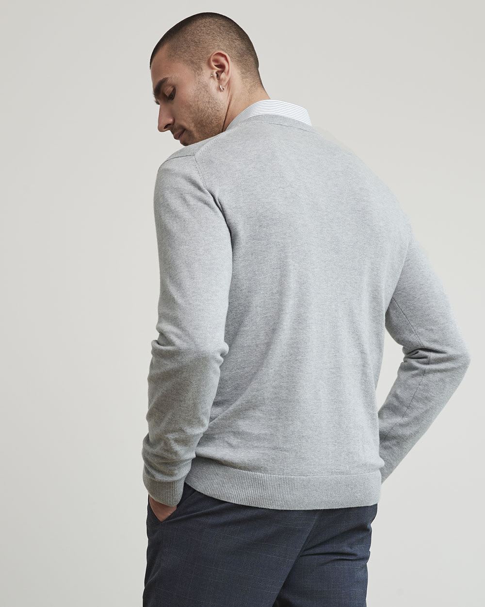 Solid Crew-Neck Sweater