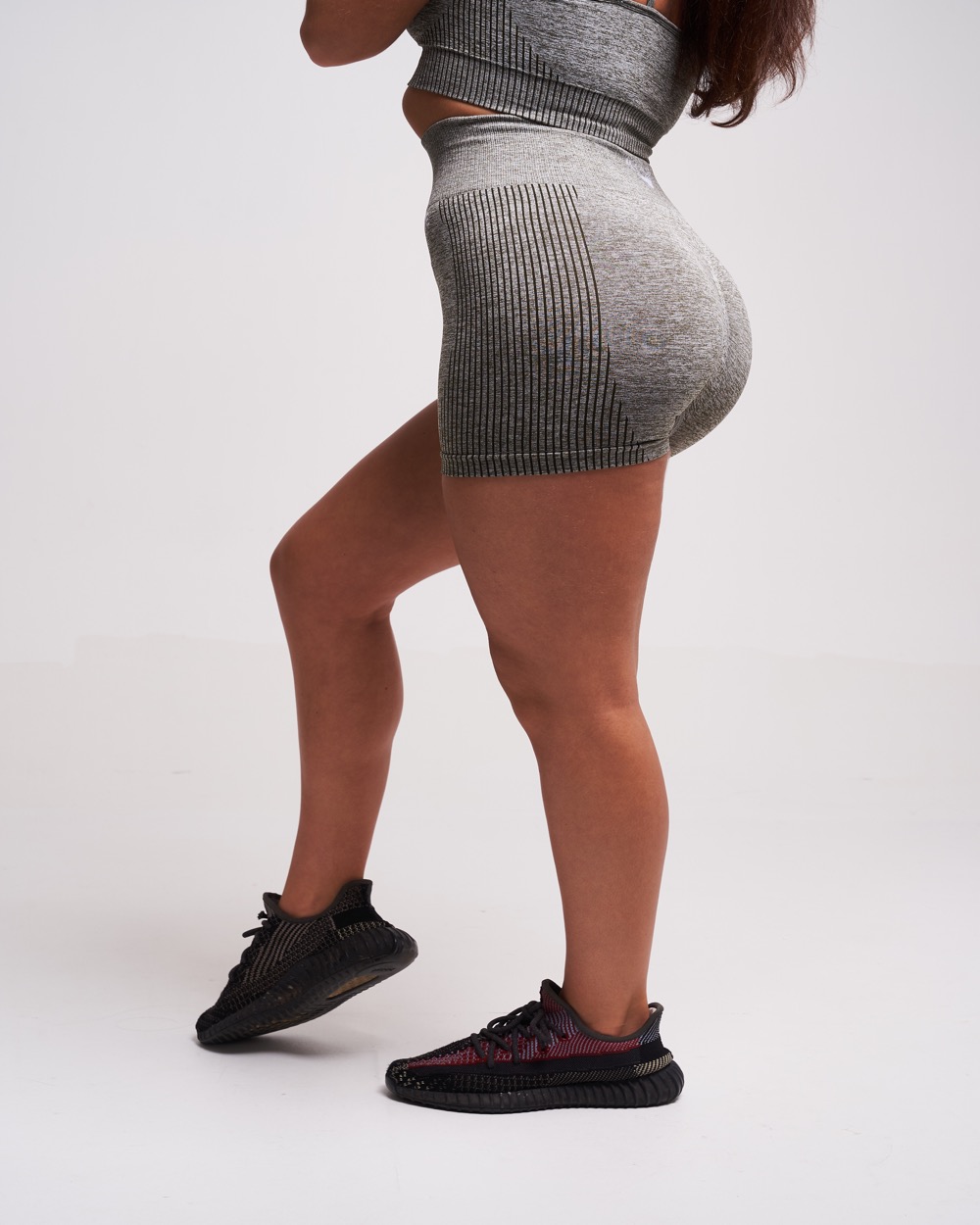 Twill Active - Fortel Recycled Ruched Booty Shorts - Petrol Marl