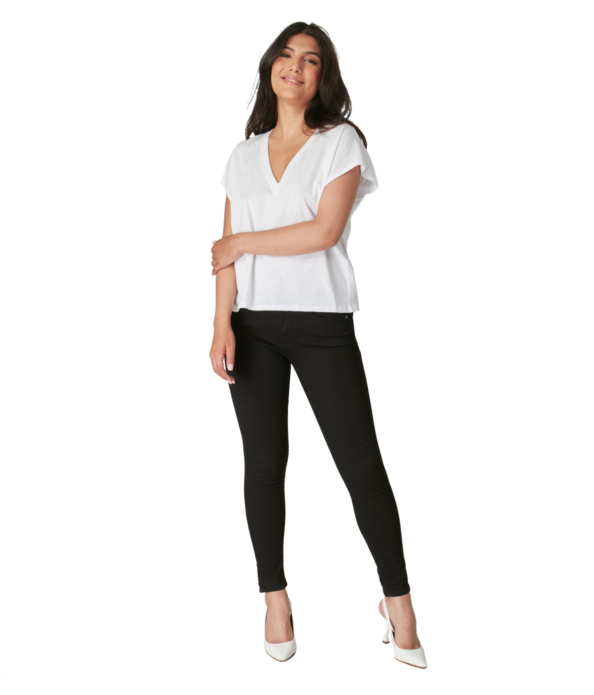 Lola Jeans Alexa-BLK High Rise Skinny Jeans