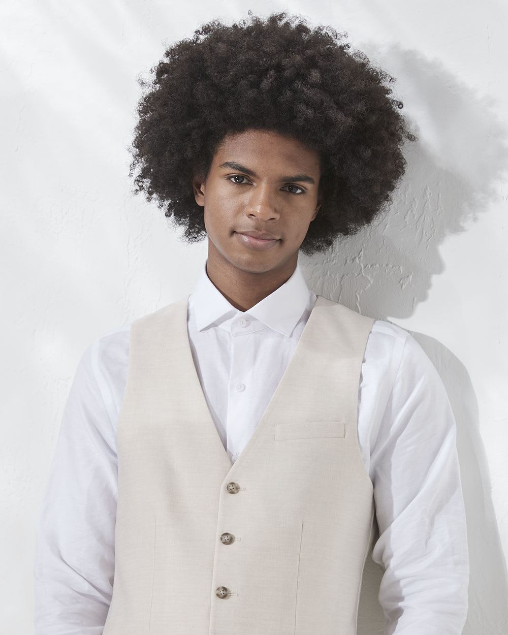 Stretch Linen Suit Vest